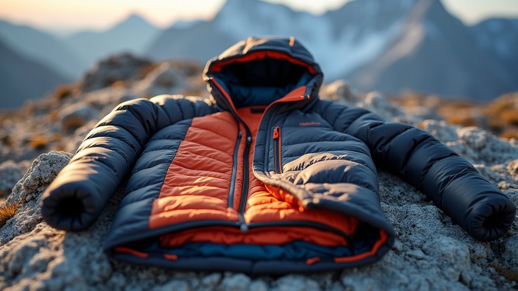 layered clothing for warmth