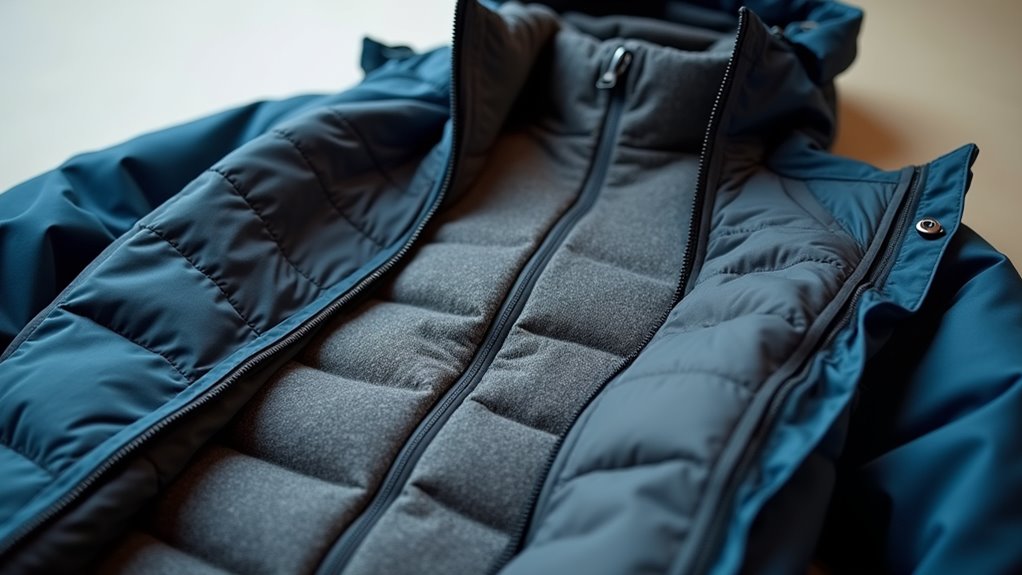 layered clothing for warmth