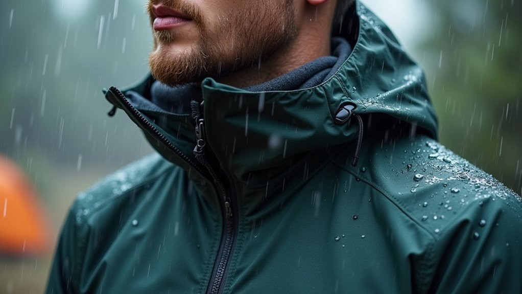 layered waterproof moisture wicking clothing