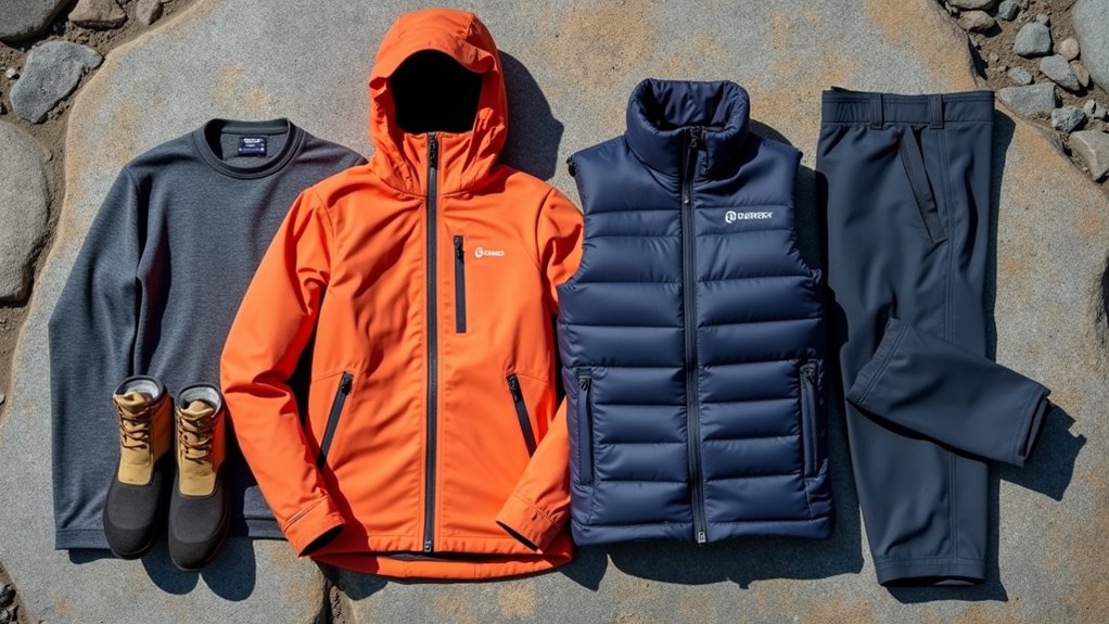 layered weatherproof clothing system