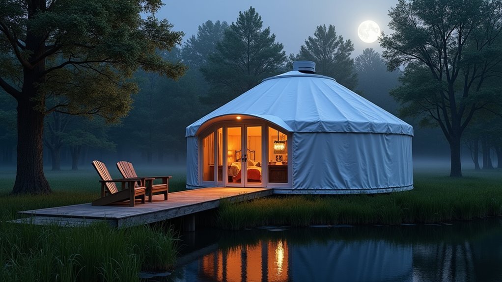 luxury yurts in nature