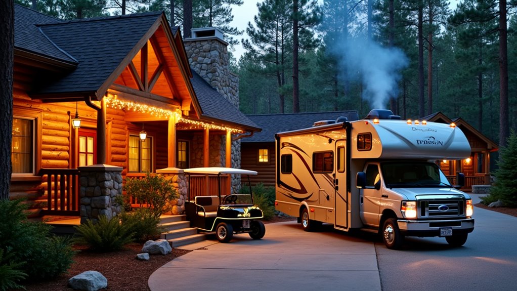 magical winter camping escape