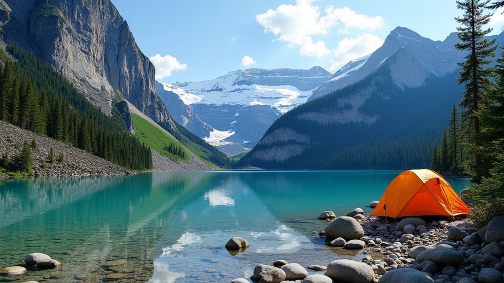 maligne lake jasper camping
