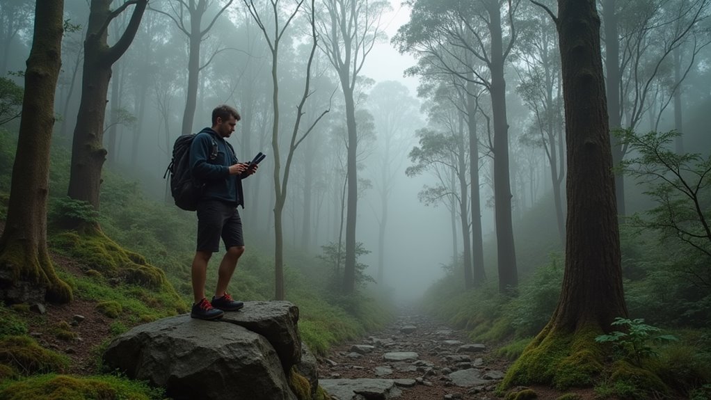 manual navigation in wilderness