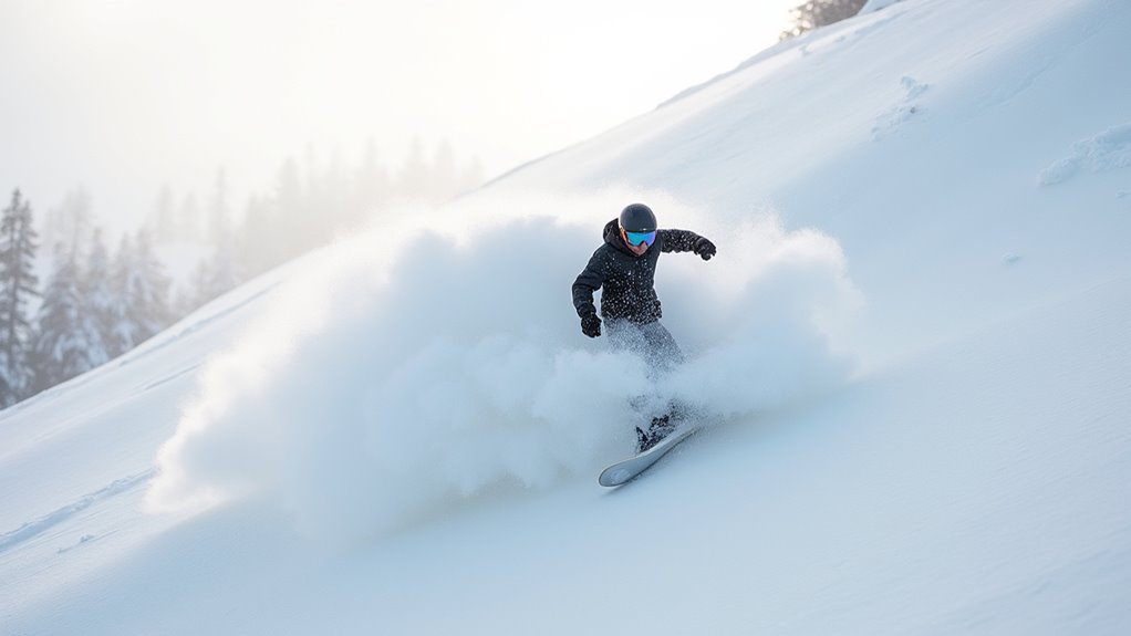 master powder snowboarding technique