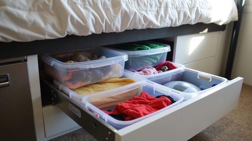 maximize under bed storage efficiently