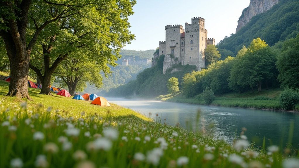 medieval castles and riverside camping