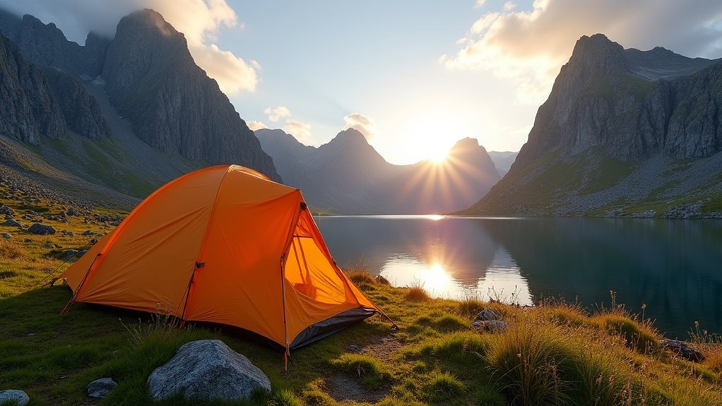 midnight sun camping adventure