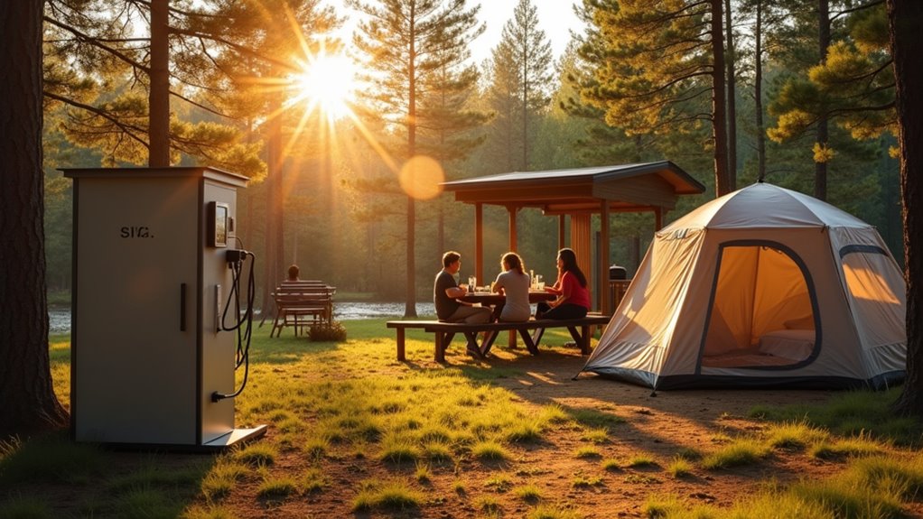 modern campgrounds offer amenities