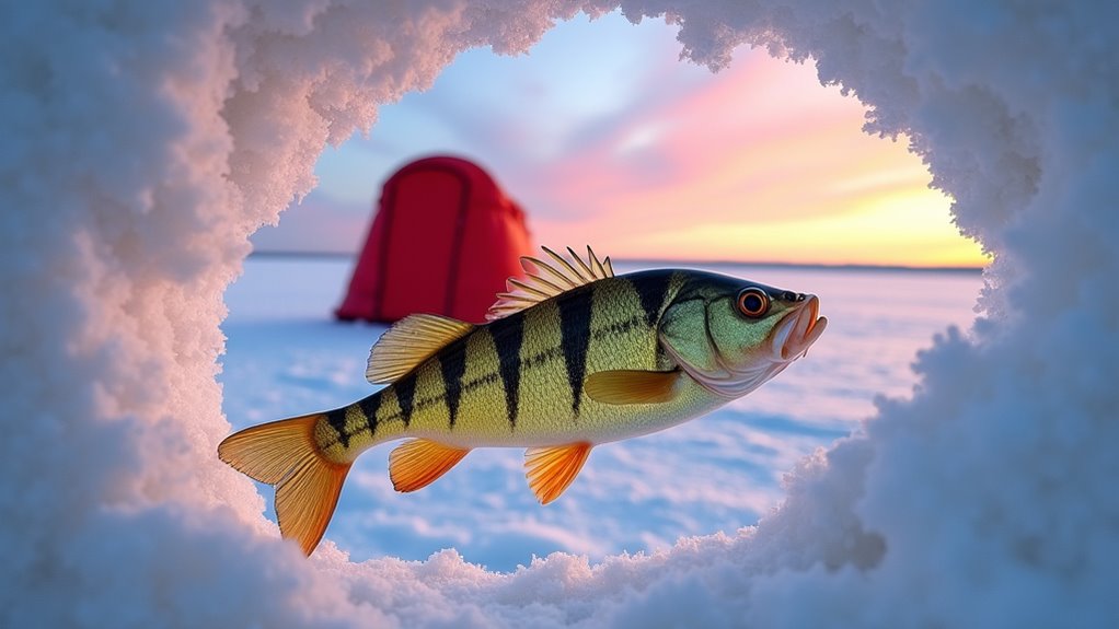 monster perch ice fishing
