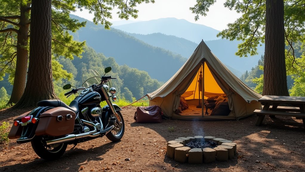 motorcycle friendly smoky mountain camping