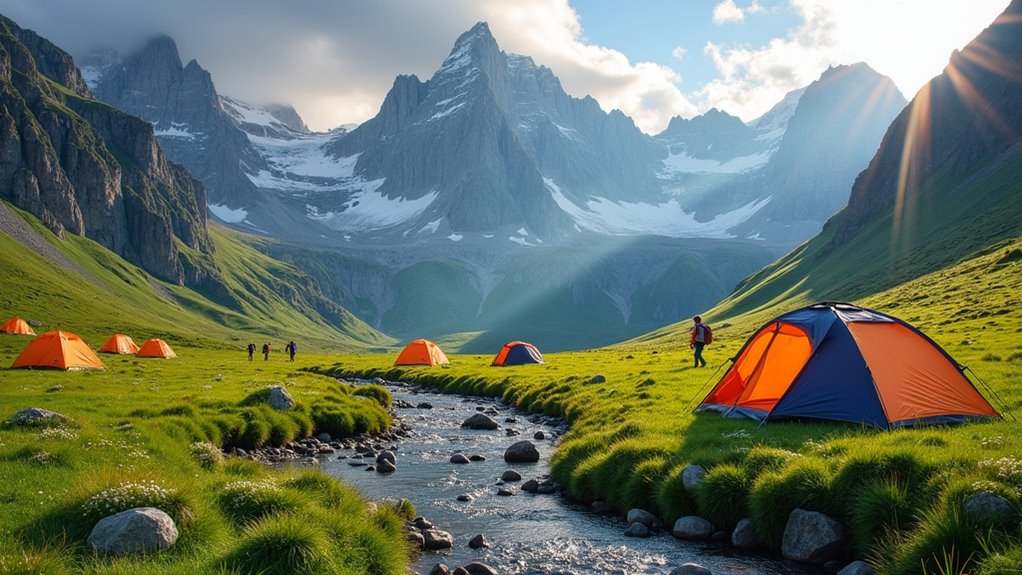mountain camping in austria