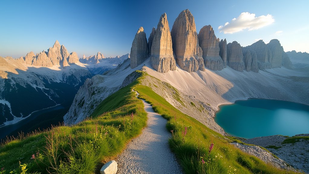 mountain trekking in italy