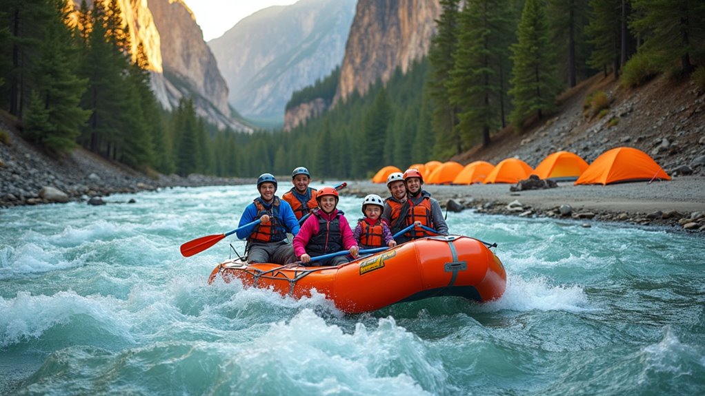 multi day rafting with camping