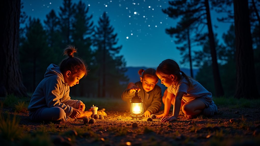 nighttime campfire scavenger hunt