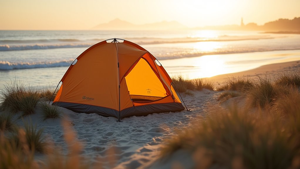 optimal beach camping timing
