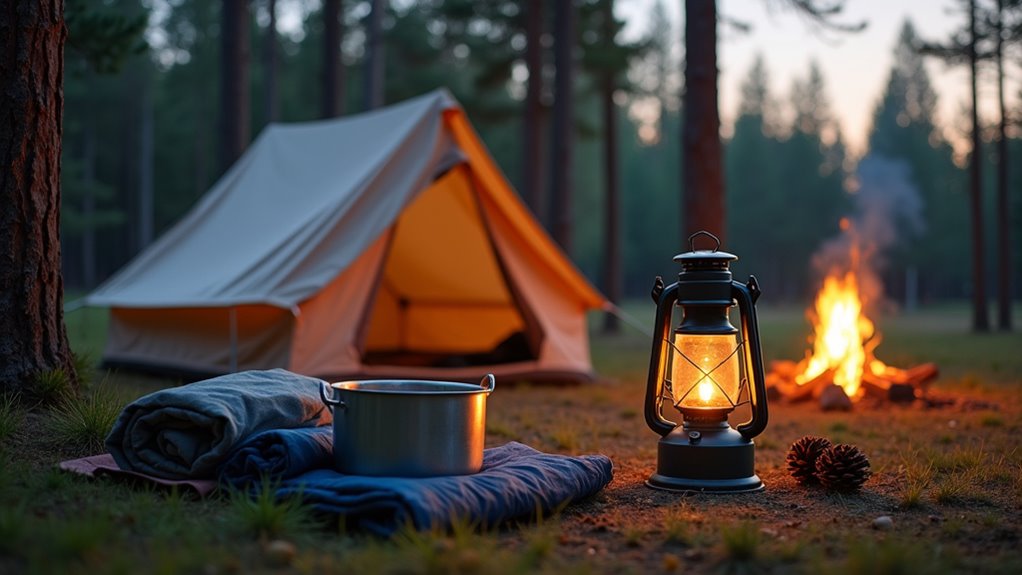 organize campsite and safety