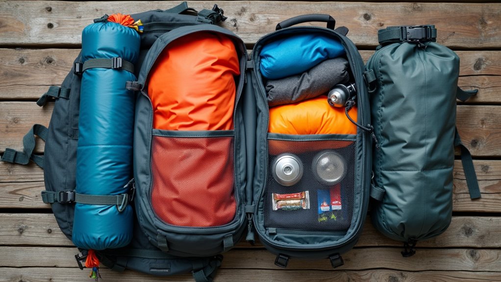 organize gear with compartments