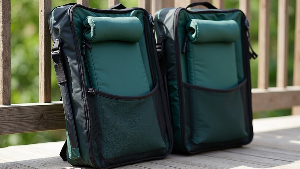 organized camping chair storage
