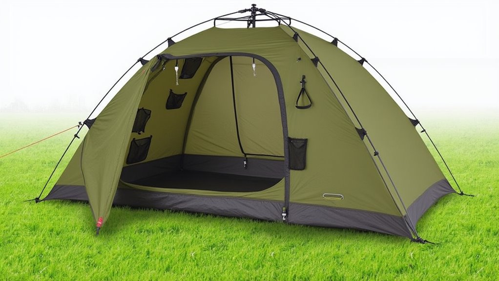 organized camping gear storage