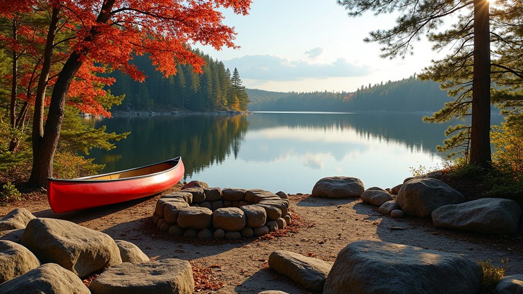 paddle only lakeside wilderness camping