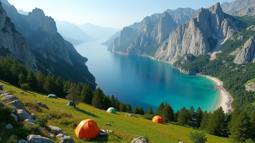 panoramic adriatic alps views