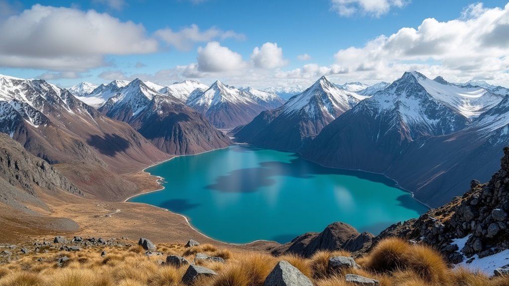 panoramic mountain summit photography