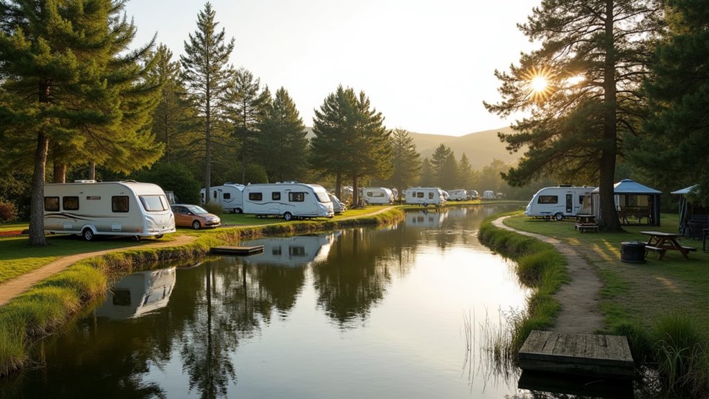 peaceful countryside lakeside retreat