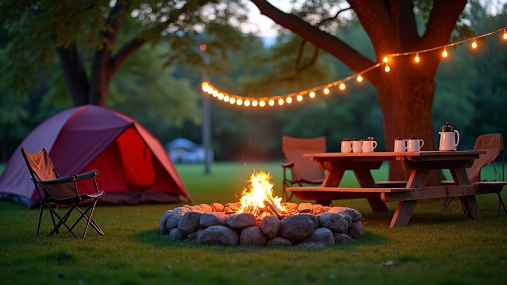 perfect backyard camping setup