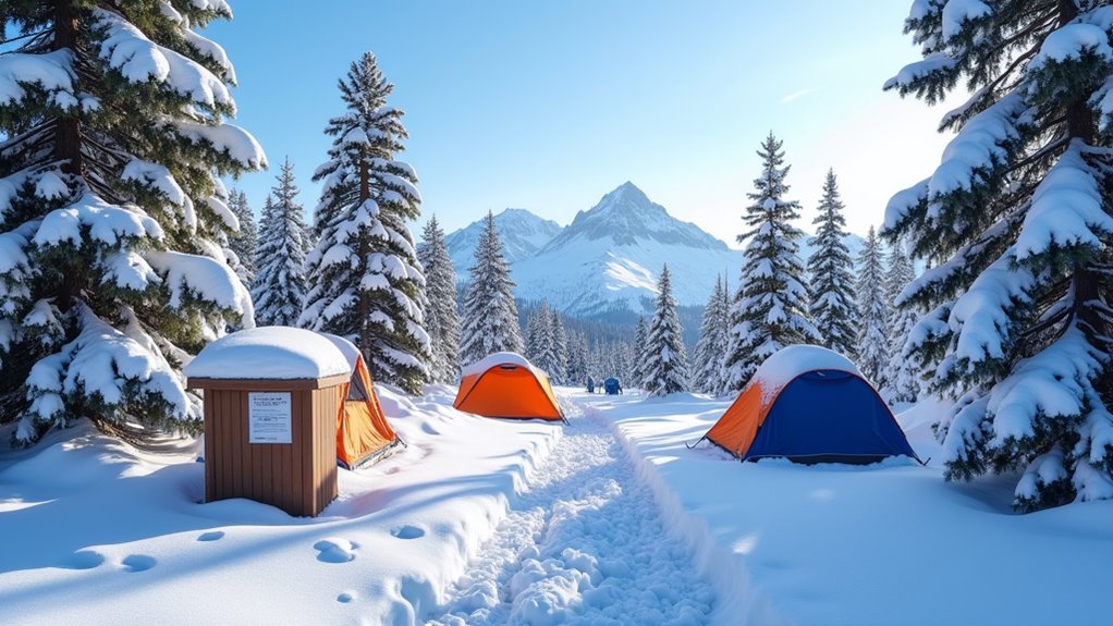 permits required for winter camping