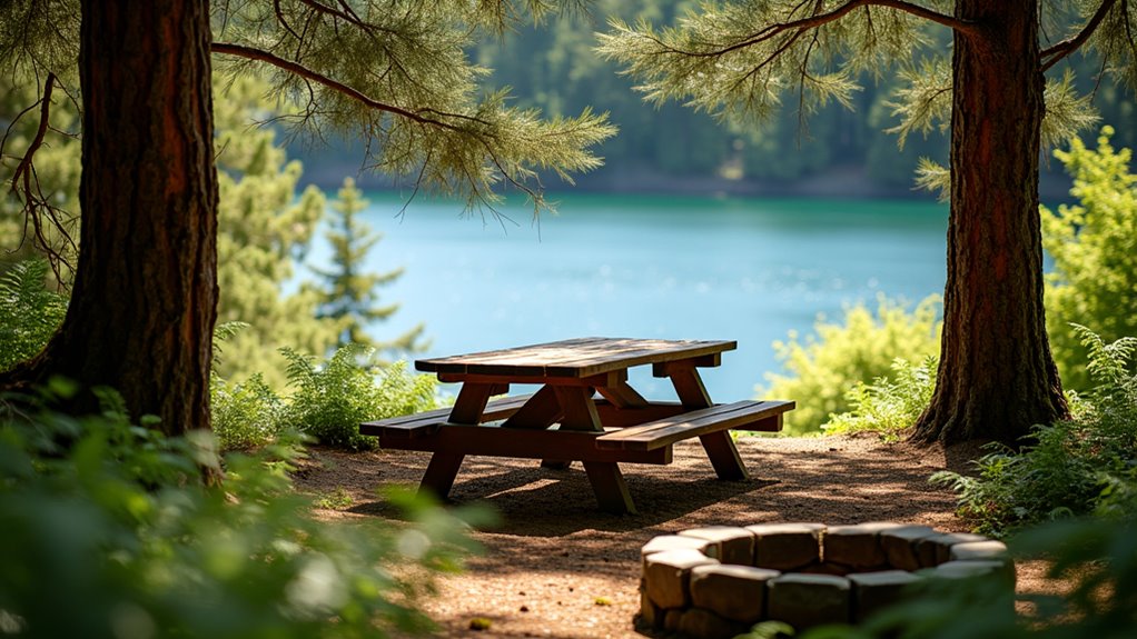 picnic areas with shelters