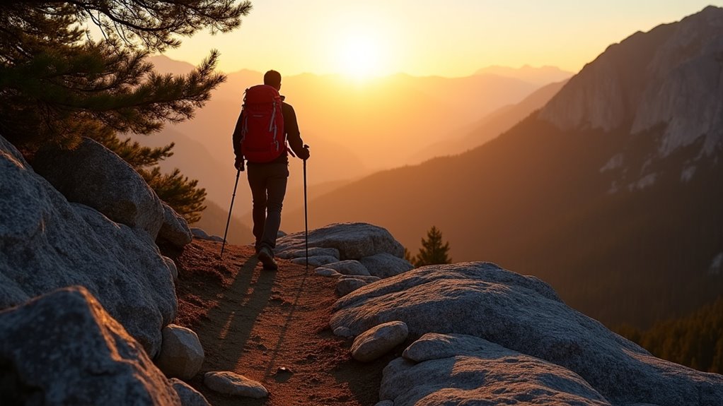 plan hike before sunset