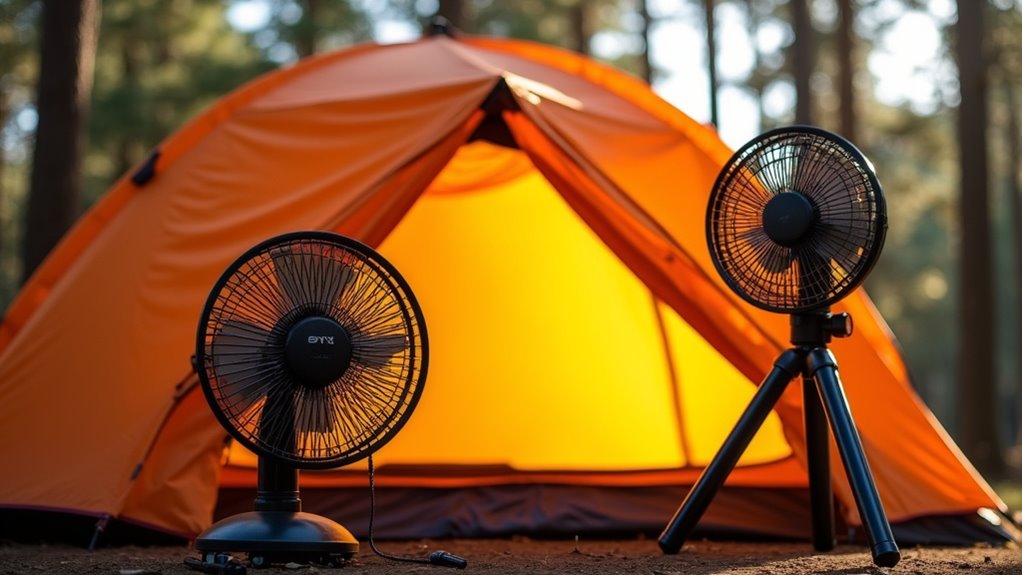 portable battery powered tent fans
