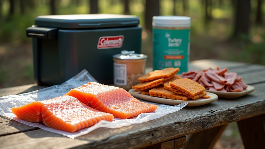 portable outdoor protein options