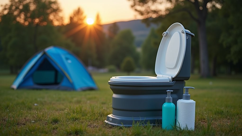 portable toilet setup tips