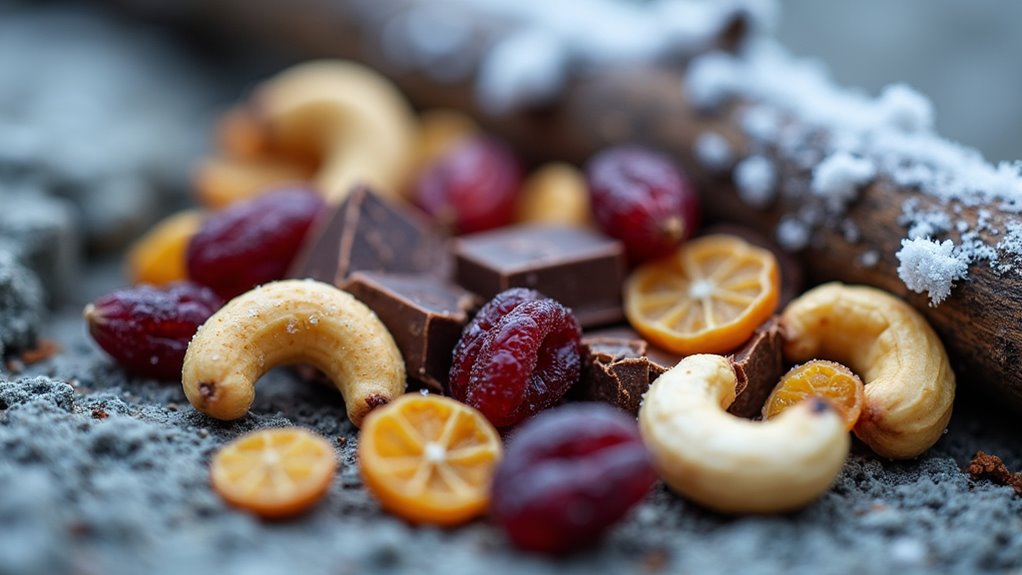 portable winter trail snacks