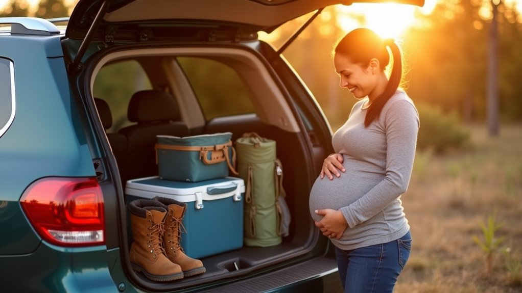 pregnancy friendly camping travel tips