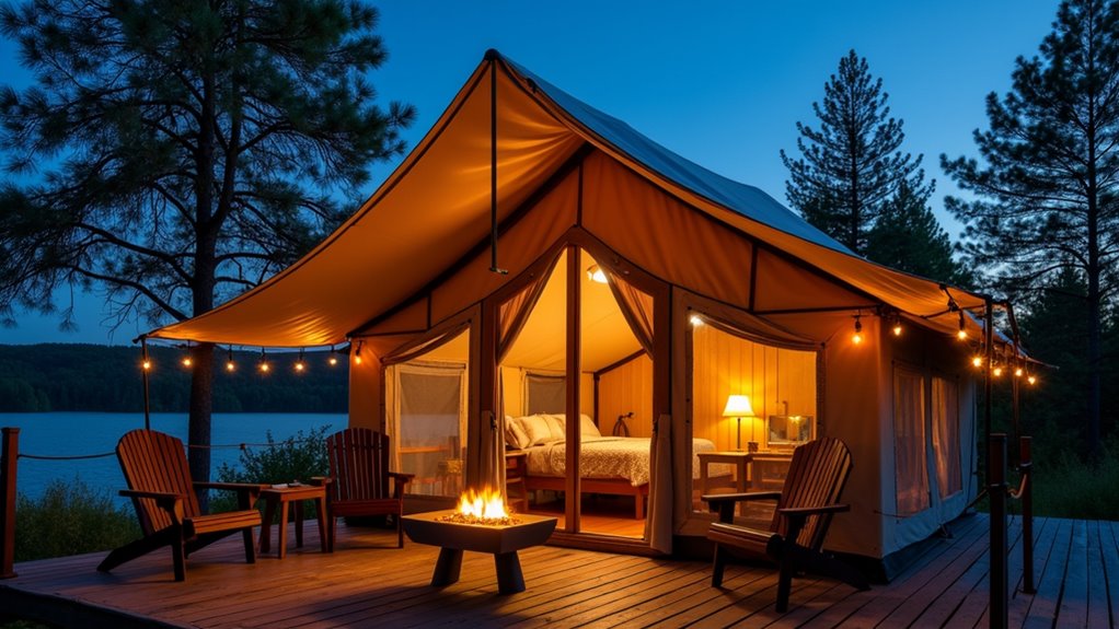 premium camping with amenities
