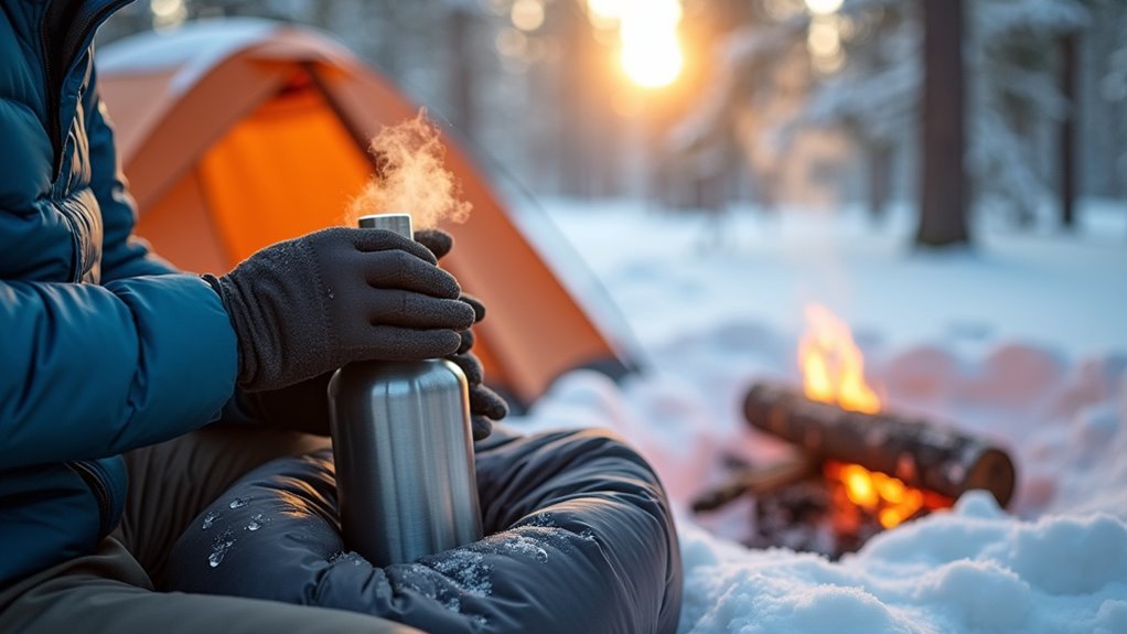 preventing water freezing outdoors