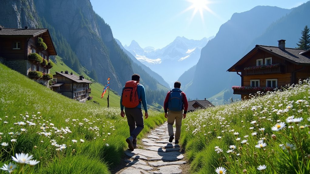 pristine alpine hiking infrastructure