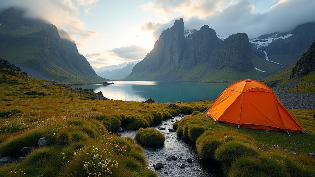 pristine arctic wilderness camping