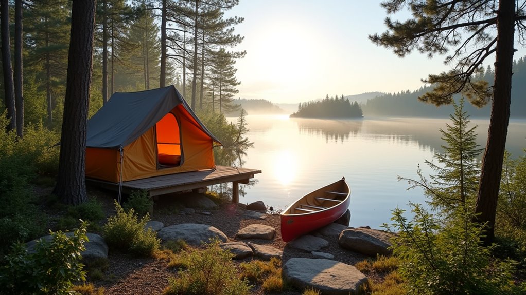 pristine waterfront camping vermont