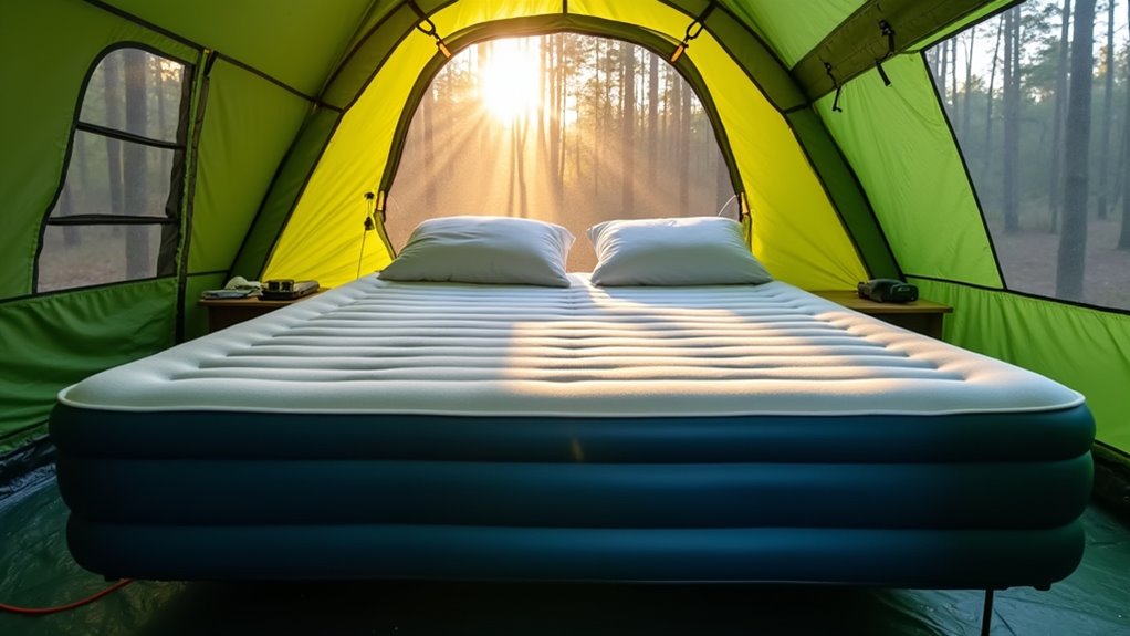proper air bed setup