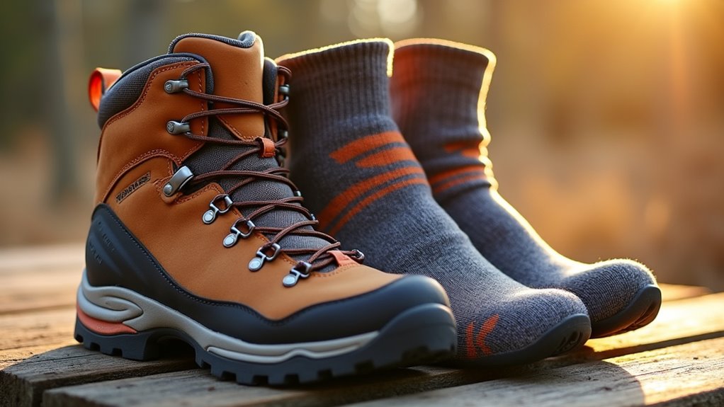 quality boots and socks
