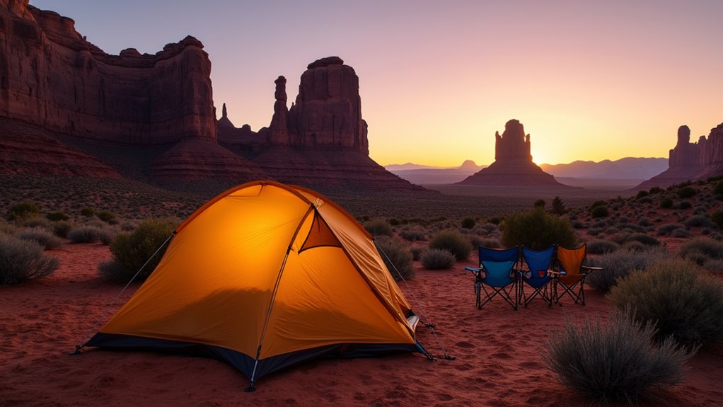 red rock arches photography camping