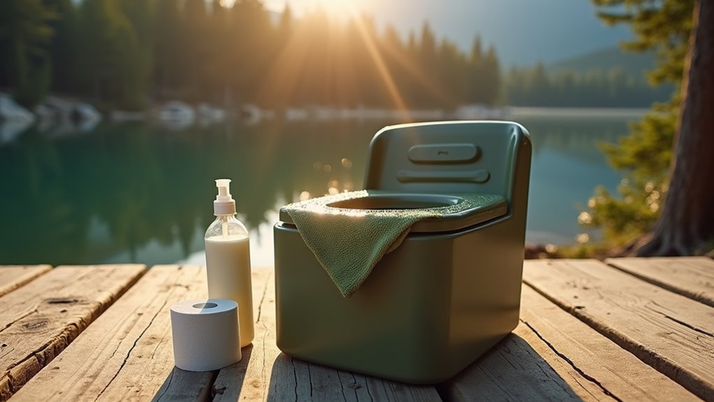 regular camping toilet maintenance
