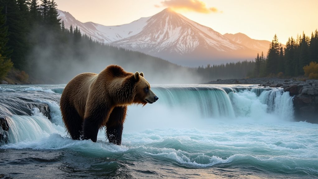 remote alaskan bear viewing