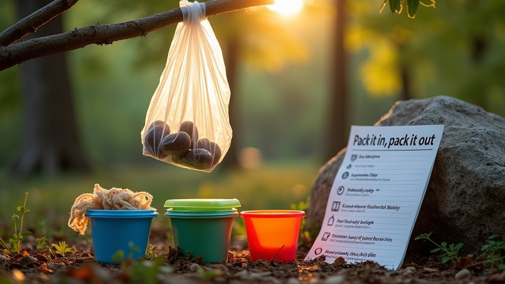 responsible waste management camping