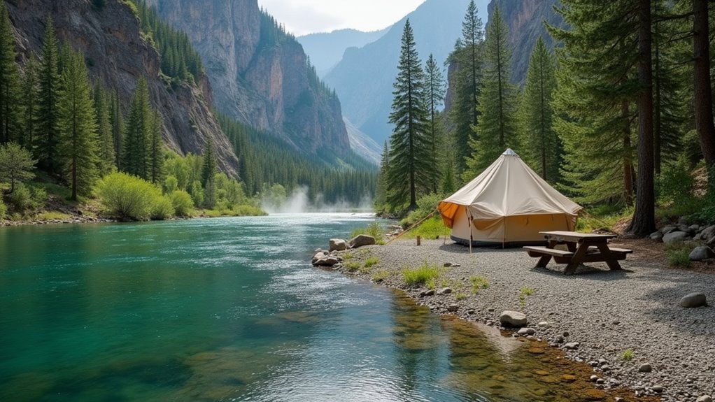 riverside camping access points
