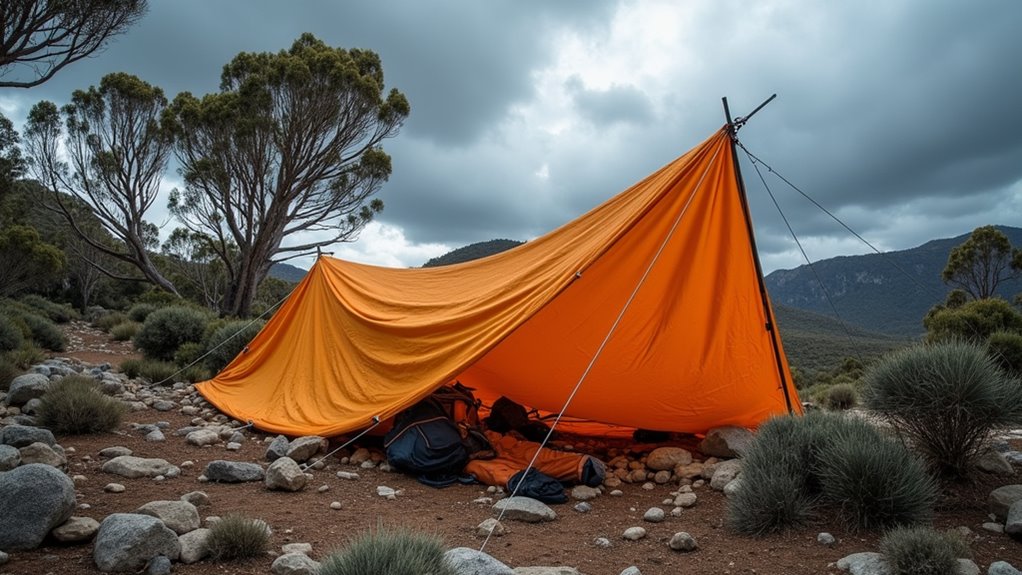 rugged winds threaten campsites